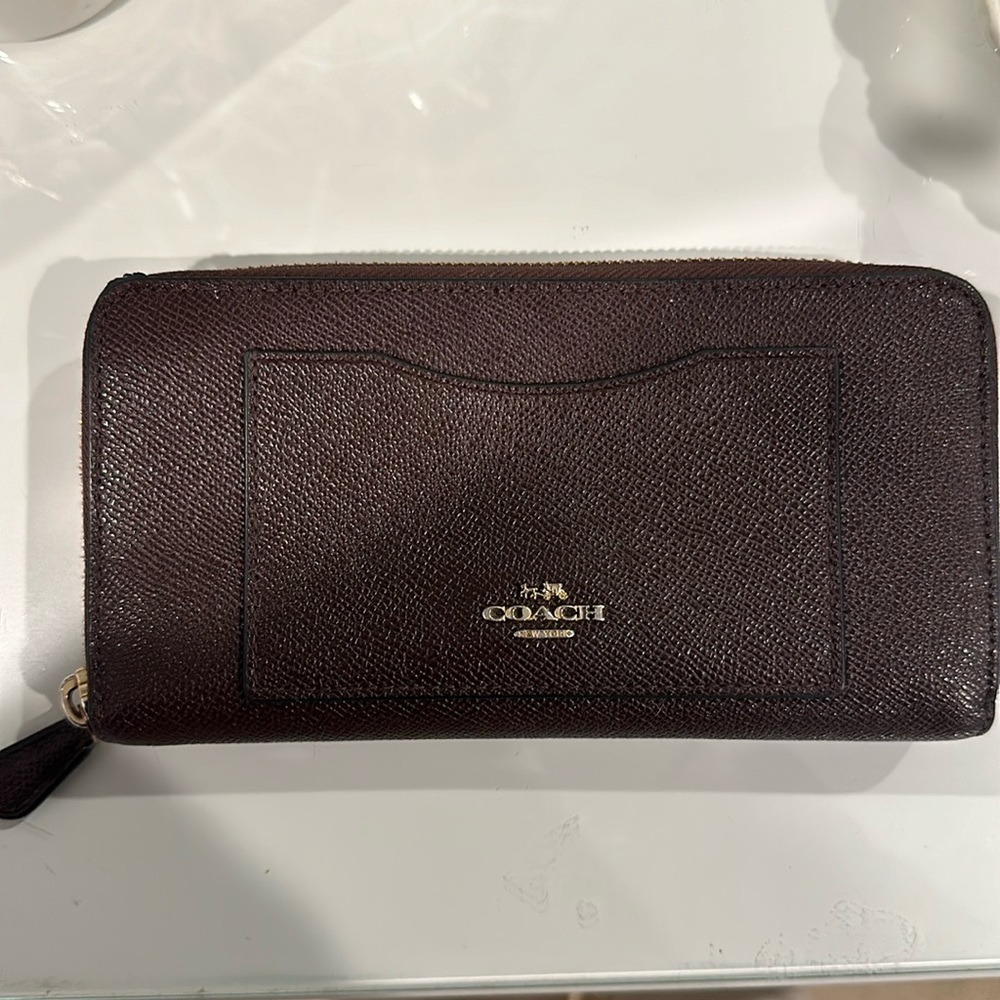 Coach Wallet - Dark Maroon